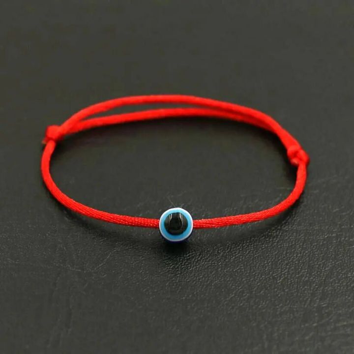 【beauty code store】Minimalism Lucky Turkish Evil Eye Bracelet Thin Red Thread String Braid Women Bracelets Couples Lovers Jewelry