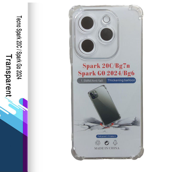 For Tecno Spark 20C / Spark Go 2024 - IMPT Premium Silicone Case Crystal Clear Soft TPU Ultra-Thin Transparent Flexible Protective Mobile Phone Back Cover
