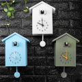 Yesurprise Modern Cuckoo Wall Clock Fashion Creative Pendulum Clocks Bird House Battery Powered Cuckoo Wall Clock For Living Room Kitchen.