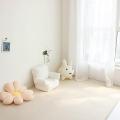 Xiaohongshu off-White Padded Solid Color Carpet Photo Studio Children Baby Live Bedroom Living Room Floor Mat Full Shop.