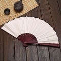 Folding Fan Anti-ben 10 Inches Faux Silk Cloth Handheld Chinese Fan. 