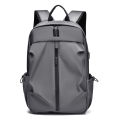 Men's business backpack, nylon waterproof and wear-resistant office commuter computer bag, college student solid color versatile school bag.