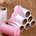 Handle Sticky Roller Pet Hair Clothes Carpet Tousle Remover Sticker Tear-off Sticky Wool Roller With Cover Lint Removal Tools 1Set.