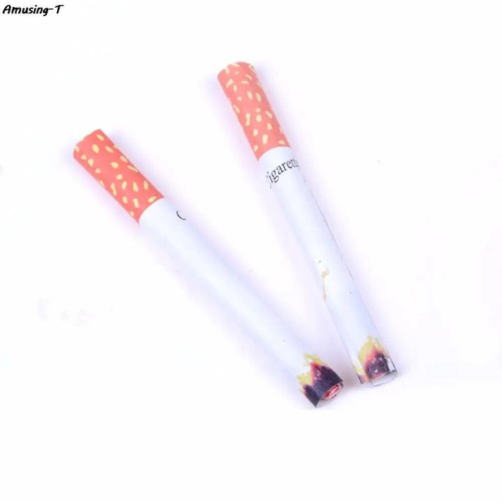 fake cigarette with smoke daraz Joke Prank Cigarettes Fags Smoke Effect Lit End Fancy Gift For Sale Funny  Toy Practical Jokes Magic Novelty Trick 2 Pcs