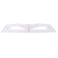Tshirt Ruler Guide Transparent Ruler Guide for Vinyl Alignment for Measuring Tool Sewing Tool Calibration Tool Transparent Ruler.