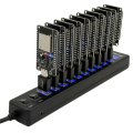 NerdMiner Hub 550KH/S Solo Miner 10x55K Miner Combo Kit Bitcoin BTC Miner Asic Mining Crypto Mining Station.