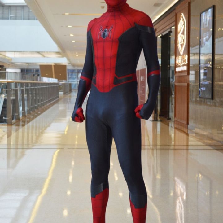 Far%20From%20Home%20Spiderman%20Costume%20Superhero%20Zentai%20Suit%20Spider%20Man%20Cosplay%20for%20Men%20Jumpsuit%20Bodysuit%20Carnival%20Halloween%20Costumes%20-%20Image%202