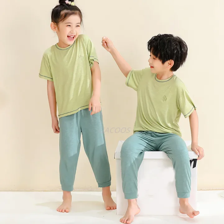10%2012%2014%2016%2018Yrs%20Kids%20Pajamas%20Sets%20Summer%20Pijamas%20for%20Teens%20Cotton%20Sleepwear%20Baby%20Boys%20Clothes%20Short%20Sleeves%20Girls%20Nightwear%20-%20Image%203