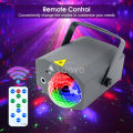 Auoyo DAU-Magic Ball LED Laser Magic Ball Light Party Lights Disco Ball Lights Projection Ambient Lamp Sound Activated LED Strobe Light with Remote Control Stage Strobe Effects for Home Pub Parties.