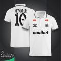 Neymar JR 10 Collar Polo Football Jersey For Men - Half Sleeve Collar Polo Neymar 10 t shirt - Santus Jersey. 
