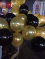Black and golden balloon-50pc/Monty balloon 50pc package black and golden/black and golden balloon.