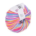 Colorful Knitting Wool Yarn Hand Crocheted Soft Baby Scarf Cotton DIY Wool Yarn. 