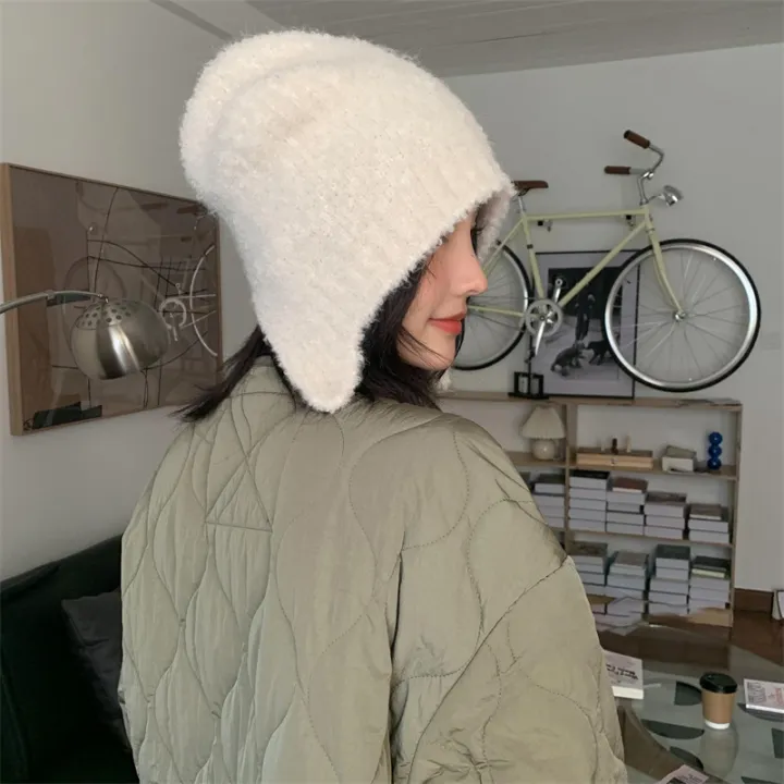 Plush%20Bear%20Earmuffs%20Cap%20For%20Women%20Winter%20Warm%20Ear%20Protection%20Bomber%20Hat%20Thick%20Lamb%20Fleece%20Earflap%20Bonnet%20Girl%20Cartoon%20Beanies%20-%20Image%204