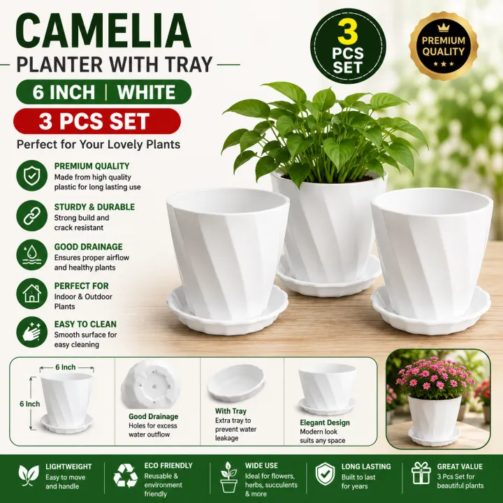 6%20Inchi%20Camelia%20Planter%20white%203%20Pcs%20with%20Tray%20-%20Image%202