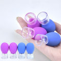Facial Vacuum Massage Cup, Silicone Suction Massage Tool for Face Skin Care, Portable Face Cupping Massager for Home Beauty Use.