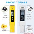 PH Meter and TDS Meter,Digital Water Quality Tester, 0-9990 PPM, EC and Temperature Measurement 0.01 PH High Precision. 