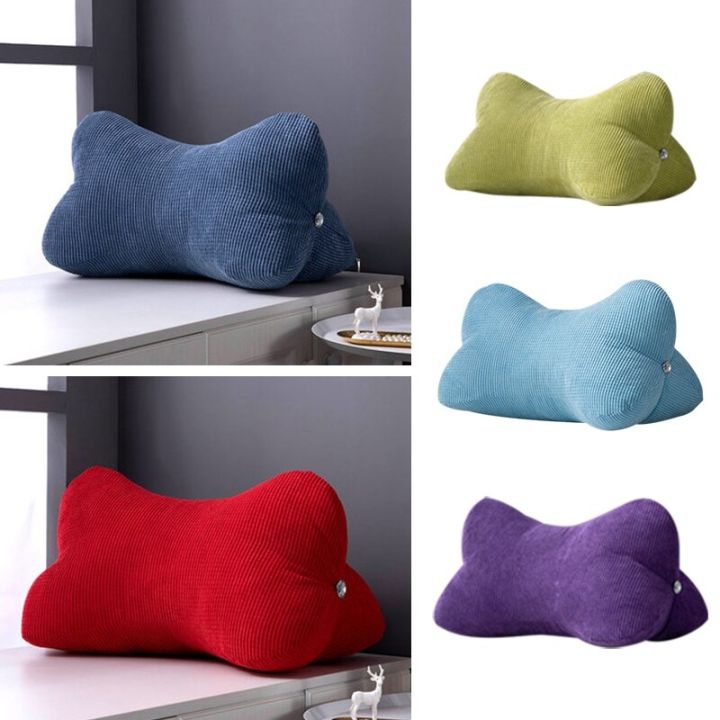 Bone Shaped Reading Pillow Waist Support Cushion Comfortable Leg Pillow for Pregnant Woman Lumbar Pad Backrest Home Decor