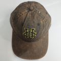 IOU Logo Denim Wash Fabric Cap/ Hat Premium.