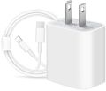 Apple 20 Watt adapter with cable for iphone 14 series 13 series 12 series. 