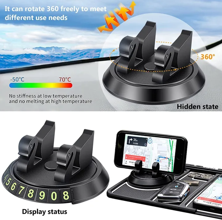 Car%20Dashboard%20Multifunctional%20Non%20Slip%20Anti%20Skid%20PVC%20Pad%20Mat%20with%20Mount%20Phone%20Holder%20-%20Image%204