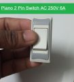 Piano 2 Pin SWITCH AC 250V 6A 2-Pin Heavy Duty Brass Contact Switch For Electrical Devices AC Line LED Light Fan Made In Bangladesh. 