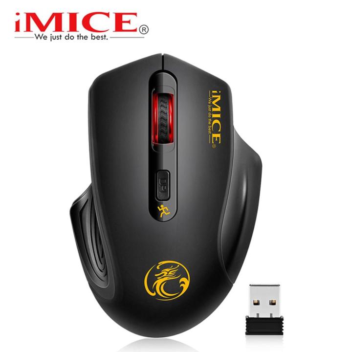 Imice USB 3.0 Receiver Wireless Mouse 2.4G Silent Mouse 4 Buttons 2000DPI Optical Computer Mouse Ergonomic Mice For Laptop PC