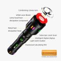 COBA LED Flashlight Fluorescent Absorbing Film Luminous Colorful Zoom Tactical Flashlight Rechargeable Battery Display Camping. 