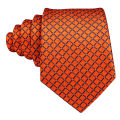 Fashion Orange Yellow Men Tie Luxury Silk Plaid High Quality Pocket Square Cufflinks Sets Groom Wedding Gifts Barry.Wang 6484.