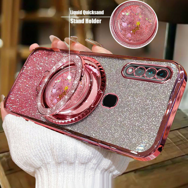 Phone%20cover%20OPPO%20A31%20Back%20cover%20case%20Transparent%20Hourglass%20Funnel%20Quicksand%20Finger%20Ring%20Metal%20Phone%20Holder%20Girls%20Ladies%20Case%20-%20Image%202