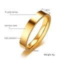 2mm 4mm 6mm 8mm Stainless Steel Wedding Ring for Women Flat Finger Rings Fashion Bijoux Femme Engagement Jewelry. 