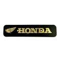Motorcycle front name plate for honda  bike or bike name plate logo - gold. 