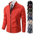 2023 New fashion men's knitted sweater cardigan Joker comfortable warm casual coat. 