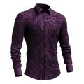 Long Sleeve Shirts for Men Metallic Sequins Nightclub Prom Party Luxury Disco Shirts Designer Men Clothing Costume. 