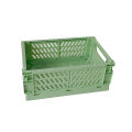 Folding Plastic Storage Box Desktop Organizing Stationery Storage Basket professional design.