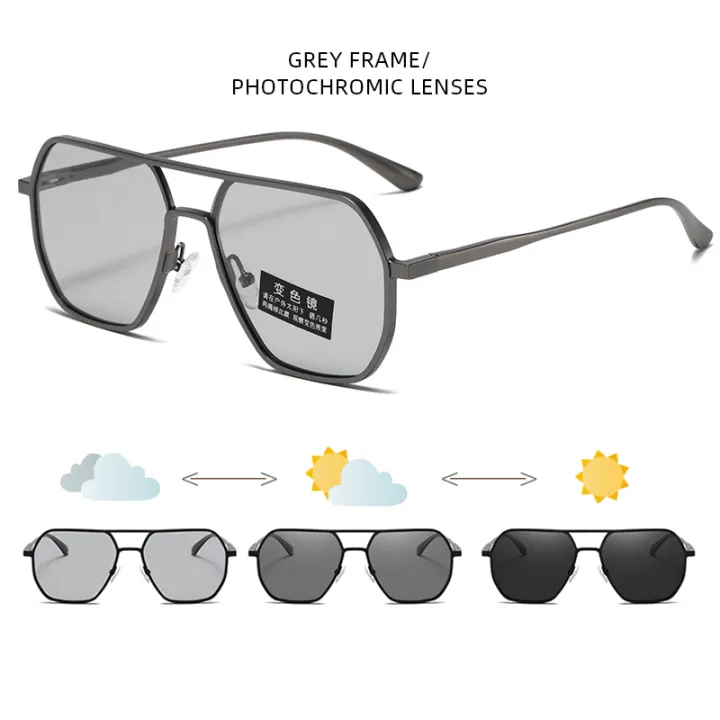 Luxury%20Metal%20Photochromic%20Sunglasses%20Men%20Women%20Fashion%20Polarized%20Sun%20Glasses%20Stylish%20Chameleon%20Anti-glare%20Driving%20Shades%20UV400%20-%20Image%207