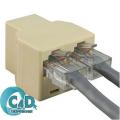 RJ45 LAN Network 8P8C Ethernet Splitter Connector Adapter 1 Female to 2 Female. 