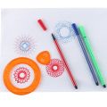 27Pcs Spirograph Drawing Toys Set Interlocking Gears Wheels with Pens Spiral Designs Painting Accessories Geometric Ruler Toy.