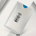 Credit Card Sleeves ATM, Debit Card, ID Card, Driver's License Holder Inserts with RFID Blocker - Silver.