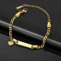 Gold Plated Personalized Baby Bracelet Customized Name Jewelry Nameplate Engraved Bangle Children's Jewelry for Boy Girls Gift. 