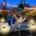 6PCS Solar Pool Light Waterproof LED For Swimming pool.