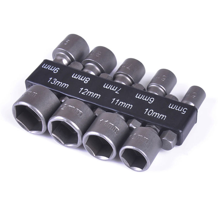 5-13mm%20steel%20power%20nut%20driver%20drill%20bit%20set%201/4"%20hex%20shank%20metric%20socket%20wrench%20Encounter%20-%20Image%206