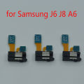 Headphone Jack Microphone For Samsung J6 J8 A6 Plus 2018 J600 J810 A600 A605 Phone New Earphone Audio Jack Mic Flex Cable.