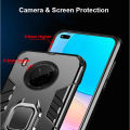 icasecover for Huawei Y9a Hard Case Hybrid Shockproof Car Magnetic Ring Buckle Stand Back Cover.