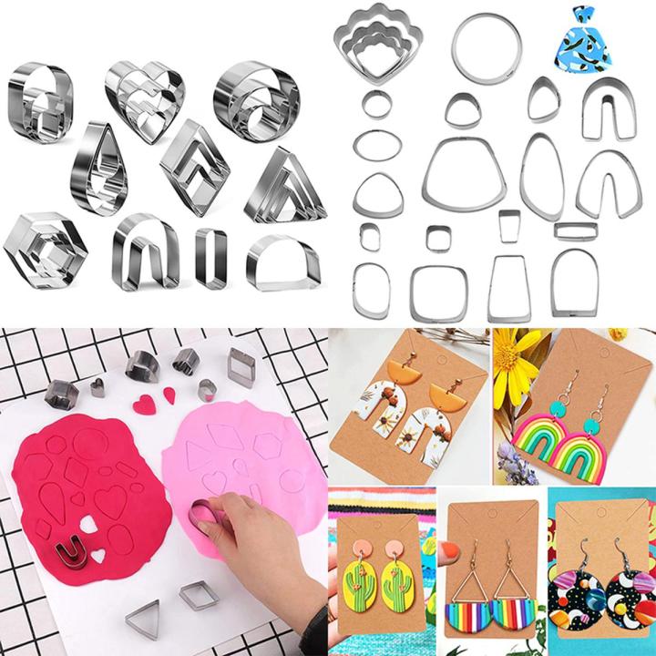 Clay Cutters Polymer Clay Earring Tools Earring Kit Tools For Making Clay  Earrings 217Pcs Polymer Clay