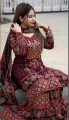 Nice looking VIP Linen Cotton Sarara Garara Full Body Beaded Readymade Three Piece. 