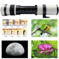 Lightdow Super Telephoto Manual Zoom Lens 420-800mm F8.3-16 With T2 Ring Adapter for Sony Canon Nikon Pentax Olympus Cameras.