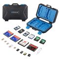 PULUZ 27 in 1 Memory Card / SD Card Storage Case Storage Box - Black for 4CF + 8SD + 9TF + 1Card PIN + 1SIM + 2M-SIM + 2N-SIM.