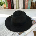 Panama straw hat man summer outdoor outing sunscreen sun hat British simple casual hat beach sun hat. 