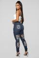 High Waist Ripped Jeans For Women Fashion Trendy Stretch Jeans Casual Denim Pencil Pants S-2XL drop shipping.