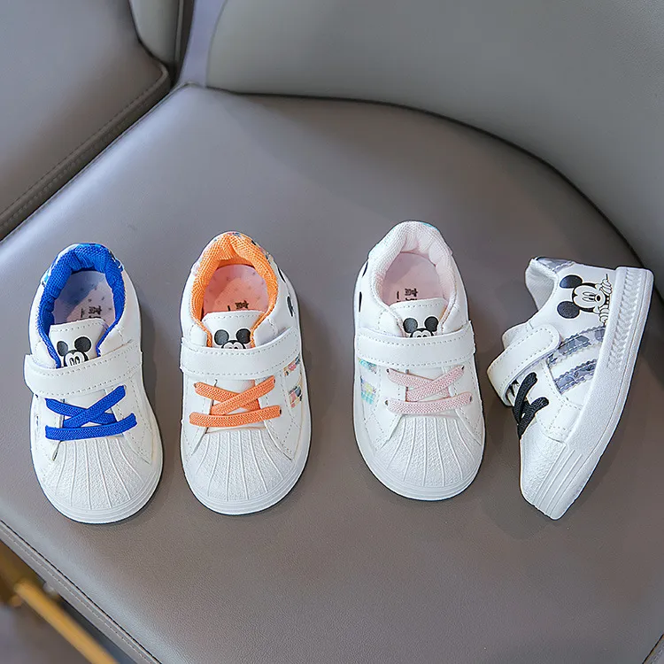 Disney White Casual Shoes For Baby Boy Girl Brand Children Sneaker